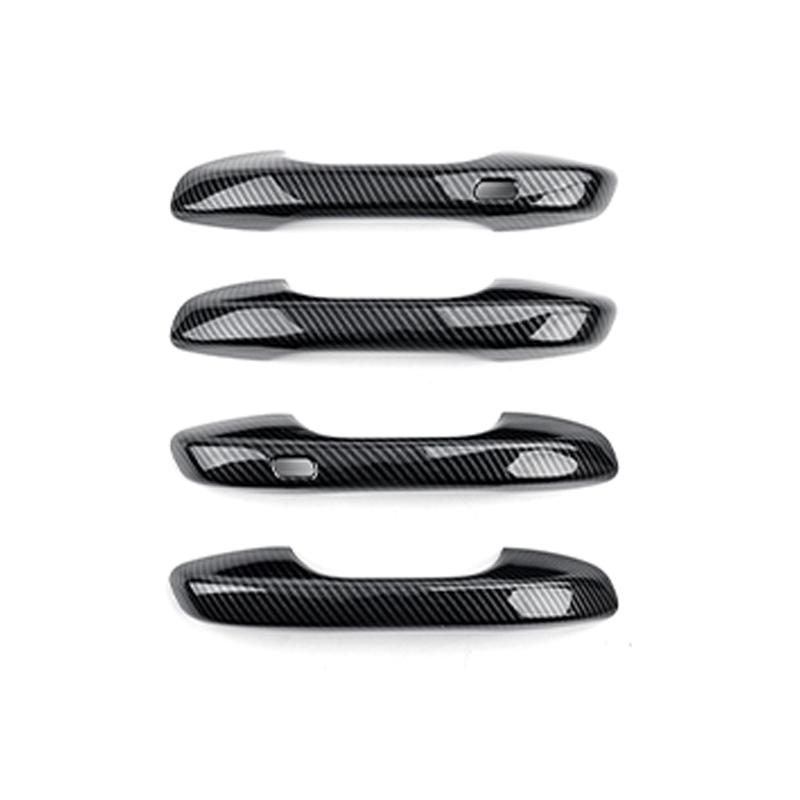 Car Exterior Accessories Touch/Button Style Carbon Fibre Gloss Black Exterior Door Handle Trim For Kia Sorento MQ4 -2026
