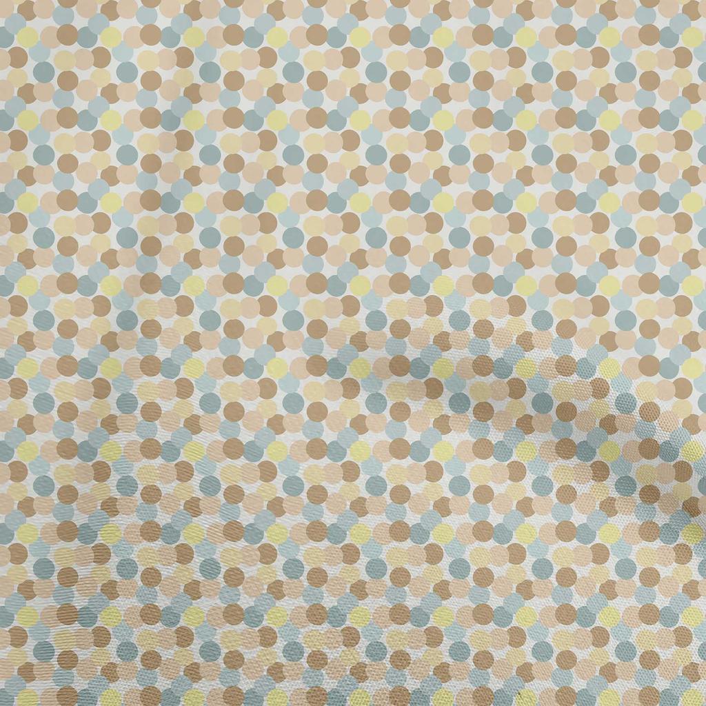 oneOone Georgette Viscose Brown Fabric Dot Quilting Supplies Print Sewing Fabric By The Yard 42 Inch