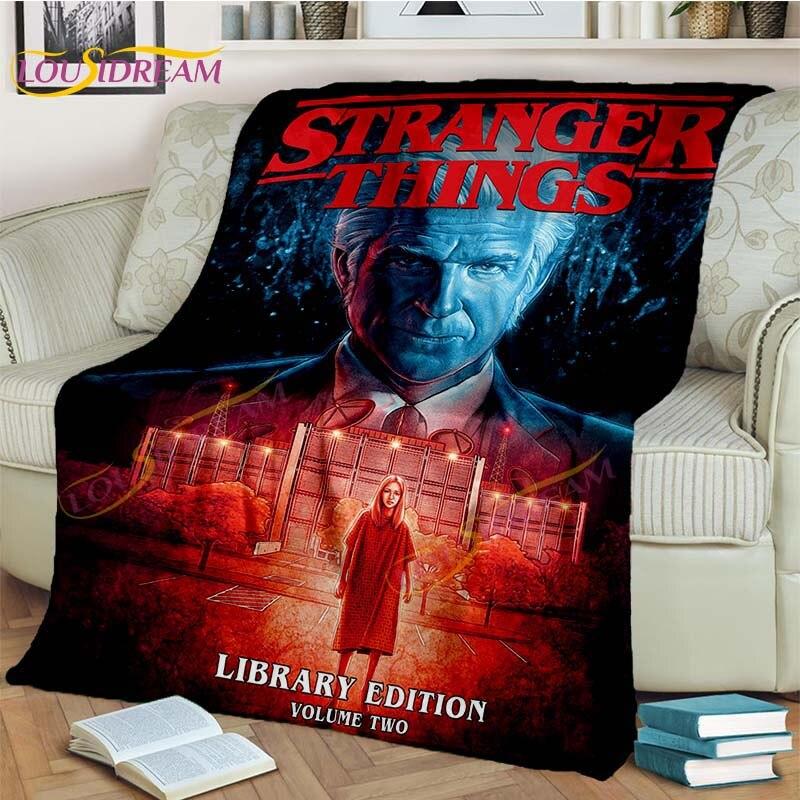 Deka Stranger Things Demodogs Kreslená flanelová deka Hororová deka do obývacího pokoje Rozkládací pohovka Dětský dárek Domácí dekorace