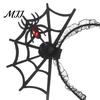 Gift for Halloween Party Spider Web Headband, Black Lace Spiderweb Hair Hoop, Cosplay Trick or Treat Photo Props Costume Accessory, Prop Adults & Kids