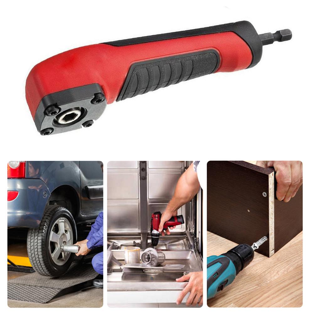 Hex Drill Bit Socket Holder Adaptor Right Angle Extension Drills Shank 1/4 inch Hex Drill Bit Magnetic Socket Holder