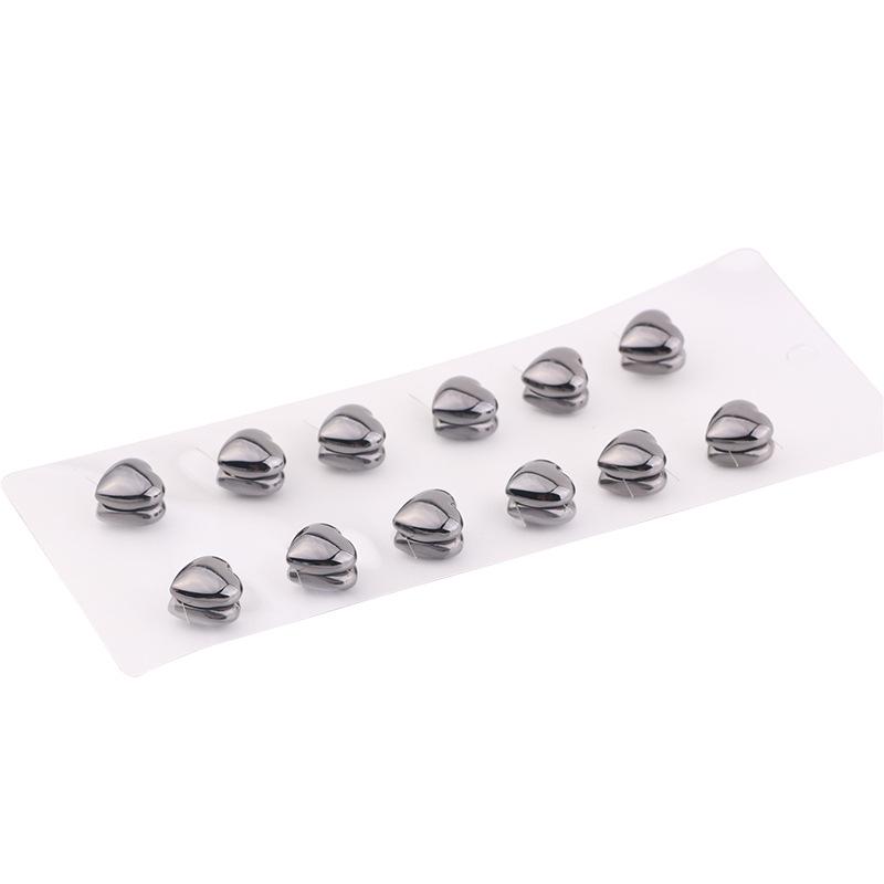 Hui Hijab Scarf Heart-Shaped Magnetic Collar Clip