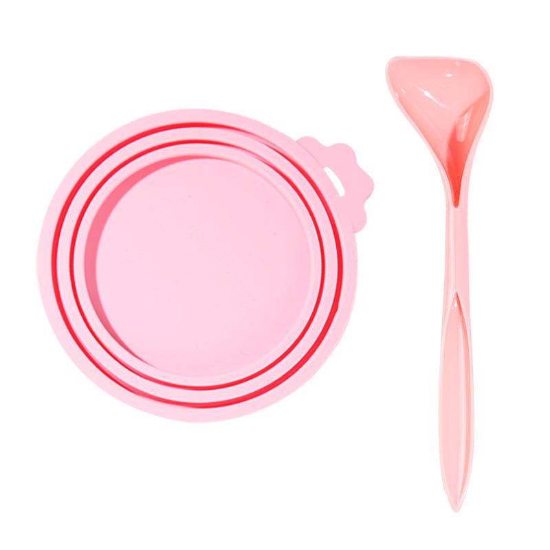 Pet Can Lid Fresh-keeping Silicone Lid Dog Can Sealing Lid Universal Sealing Lid Three-in-one Silicone Can Lid