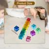 Conjunto de Blocos de Construção Arco-Íris Brinquedo Sensorial Cubos de Pedras Preciosas Acrílicas Coloridas e Lisas para Meninos