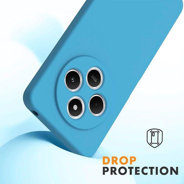 Case for Xiaomi Redmi Note 14 Pro 5G (not for 4G) - Blue Liquid Silicone - EFConnection®