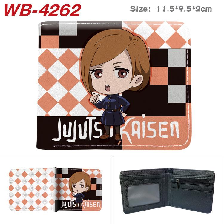 Jujutsu Kaisen Anime Wallet Gojo Satoru Yuji Itadori Print Short Bifold Card Holder Coin Purse PU Leather for Men Women 1pcs