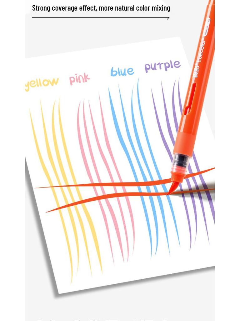 Echter Farbe Weiche Spitze Flüssigmarker: Schichtbarer, Deckender, Waschbarer Acryl-Pinsel für Grundschüler