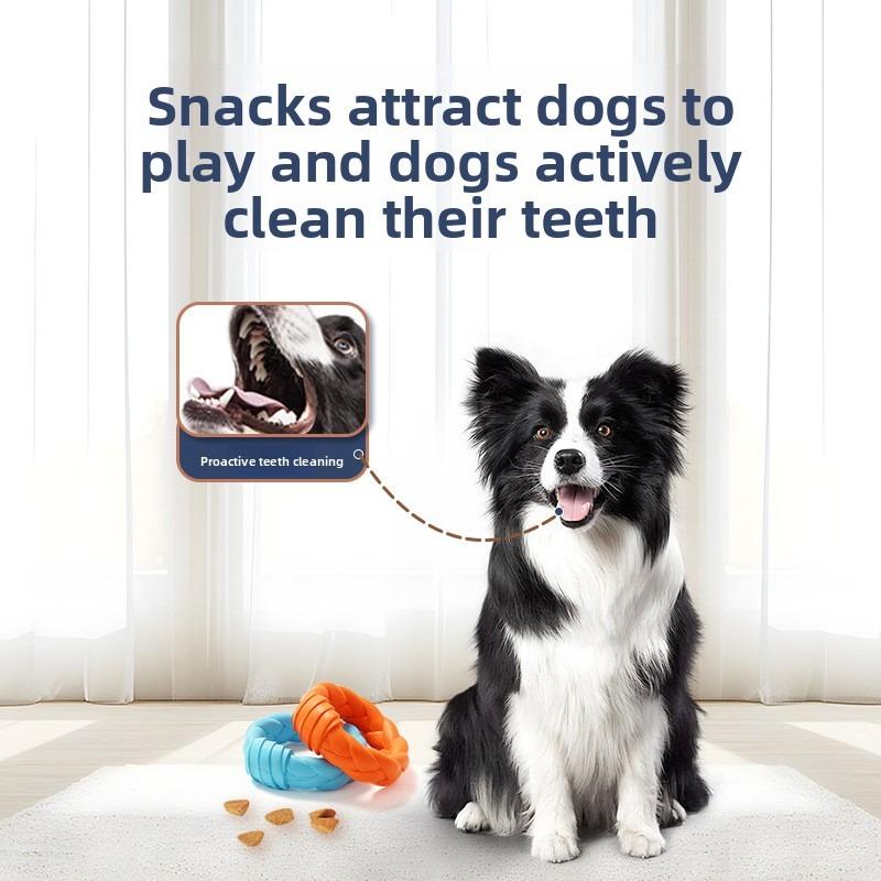 Dog Toys for Self-entertainment and Boredom, Teething Ring Interactive Training Pet Toys