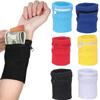 Fascia da Polso Sportiva con Cerniera Supporto da Polso Portafoglio Multifunzione Palestra Corsa Fascia da Braccio Borsa Porta Chiavi Carte Portamonete Ciclismo Fascia Assorbi Sudore
