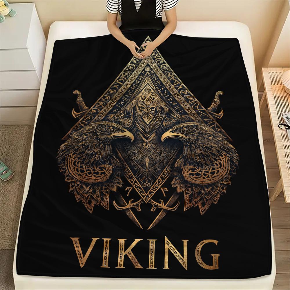 Dark Eagles  Print Flannel Blanket, High quality Comfortable for All Seasons, Home Decor, Warmth and Comfort