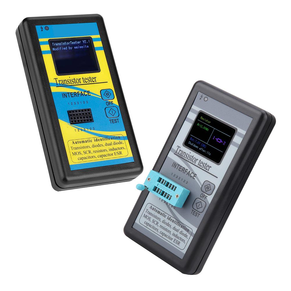 Component Analyzer Transistor Tester DC 9V Battery Powered Automatic Identification Auto Power-off 40s Testing Equipment