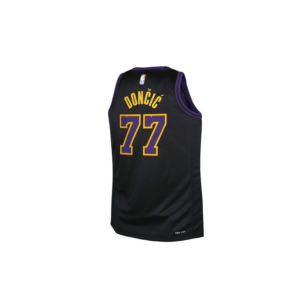 Nike X NBA Jersey Los Angeles Lakers Luka Doncic 77 City Edition Youth Sports Breathable Kids jerseys DX8506-LLD