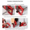 Heavy Duty Aluminum Alloy Hole Puncher Space Saving Fit for Office School Woodworking Projects Ergonomic Handle Design