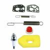 Servicekit för gräsklippare 698369 Luftfilter Lämpligt för Briggs & Stratton Classic- och Sprint-motorer Förgasarpackningssats