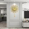 European Luxury Peacock Wall Clock for Elegant Living Room Decor