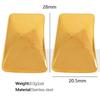 Drop Earrings, 18K Gold Plated Square Metal Statement Stylish Minimalist Heavy Duty