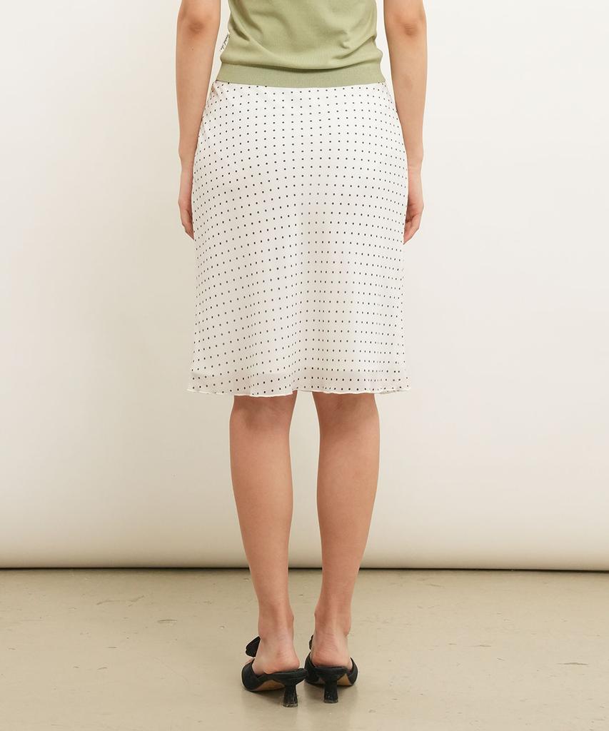 GENERALIDEA Dot Sheer Midi Skirt [White] / Gf2Lsk517