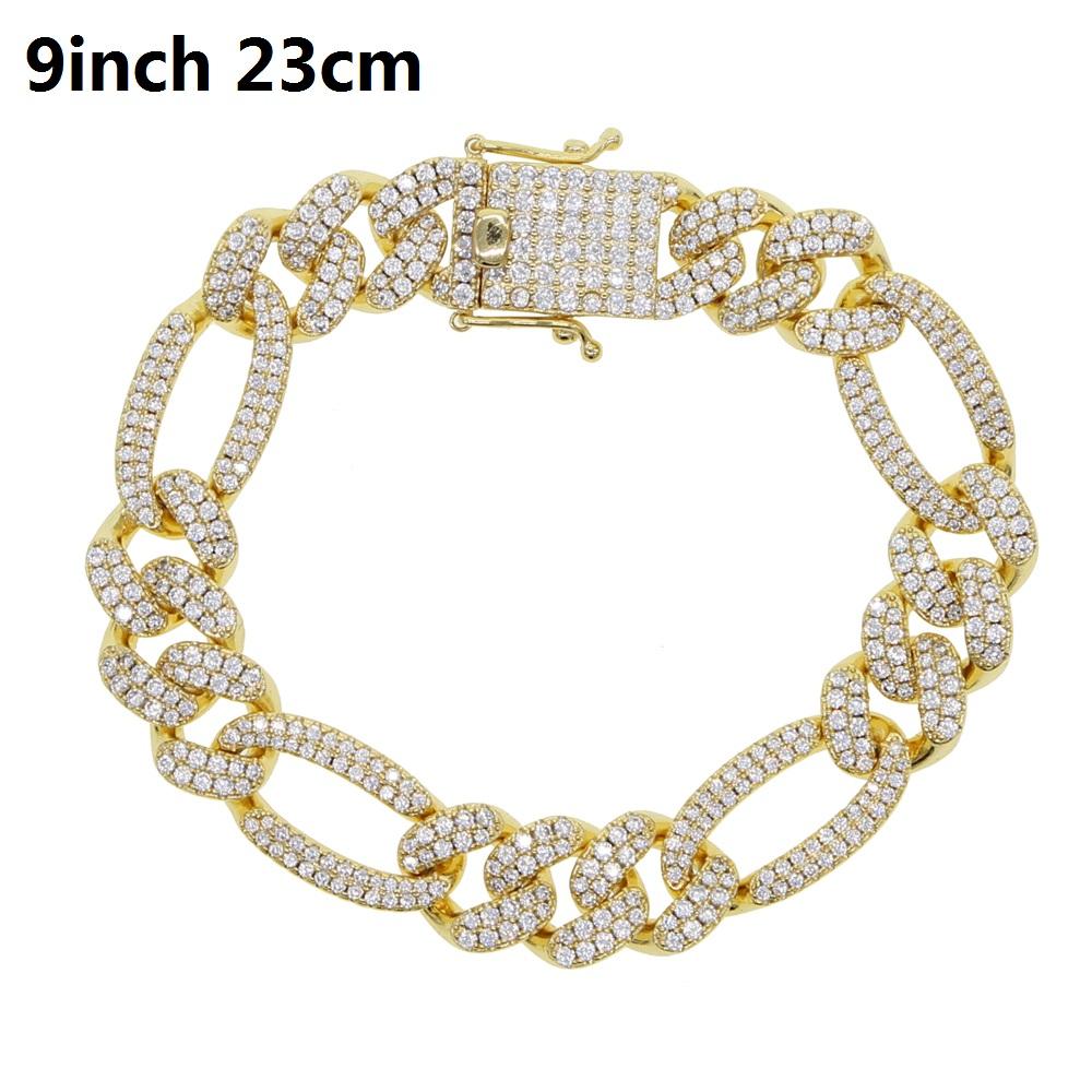 2023 Hip Hop Cuban Chain CZ Ice Out Bling Charm Anklet for Women Jewelry