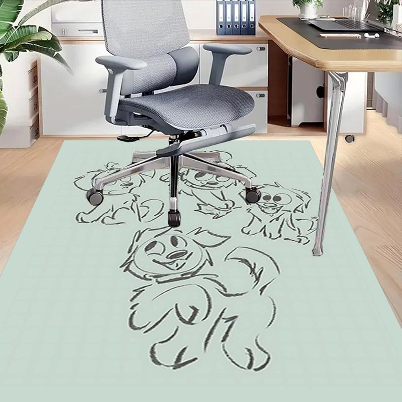 1PC cartoon characters Non-Slip Floor Carpet Compatible for Office&Living Room&Bedroom&Dining room - Flat-Weave Machine-W264