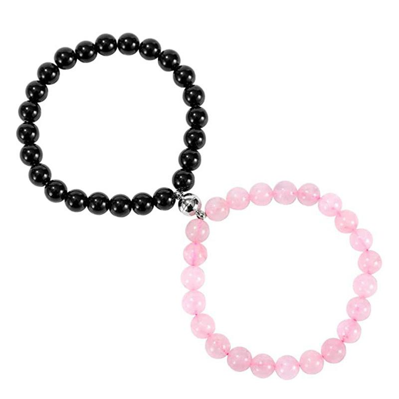 

JYL TS Bracelet Three Layer Essential Oil Masculine Style Invites Focus & Calm Style-7 конго рожевий колір