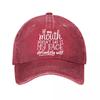 Baseball Cap Funny Quote Casual Daily  New Vintage Washed Cotton Baseball Cap Parent Kids Sun Hats