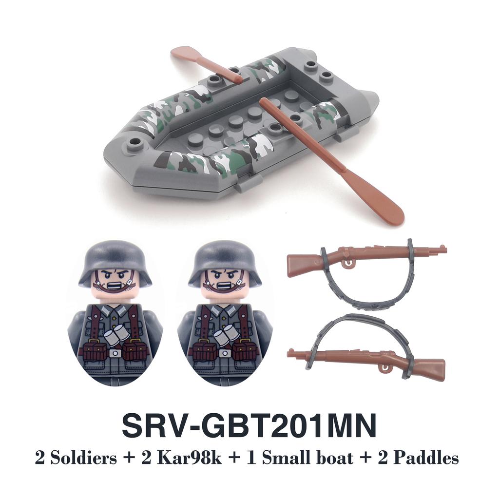 DIY WK2 Infanterie Sanitäter Soldat Motorrad Sowjetische US-Armee Militär Waffe Waffen Baustein Ziegel Kinder Kind Geschenke Spielzeug