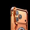 Boîtier en Alliage d'Aluminium pour iPhone 17 Pro 16 15 14 13 Pro Max Métal Résistant aux Chocs Anti-Chute Anneau Rotatif Support Magnétique Housse