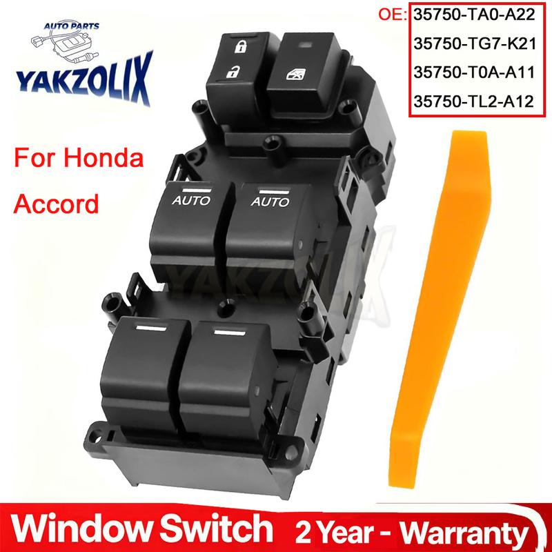 For Honda Accord 2008 2009 2010 2011 2012 Electric Power Window Switch lifter Control Button Car Accessories 35750-TA0-A22