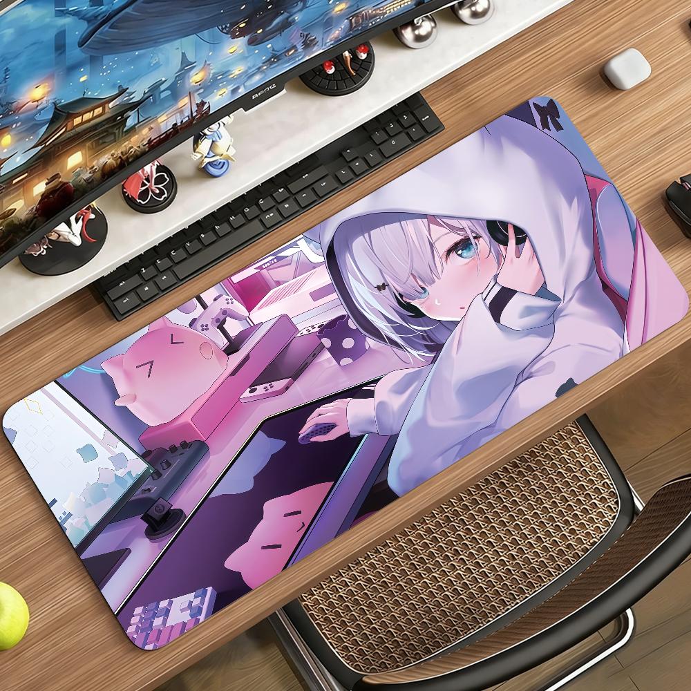 VTuber  K-Kaga Sumire Mouse Pad Non-slip Rubber Gamer Balance Computer Mat Decoracion Deskmat Laptop Office Large