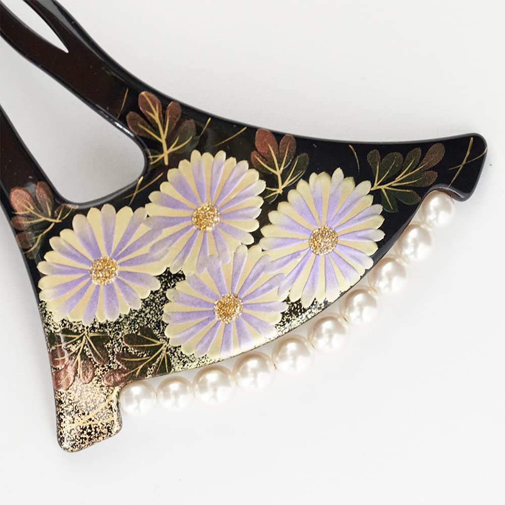 Kanzashi Makie Japanese Style Hair Everyday Made In Kanzasi Watmosphere Two Hair Formal Graduation Entrance Hair Pearl 8w502 Ornament, Use, Japan,