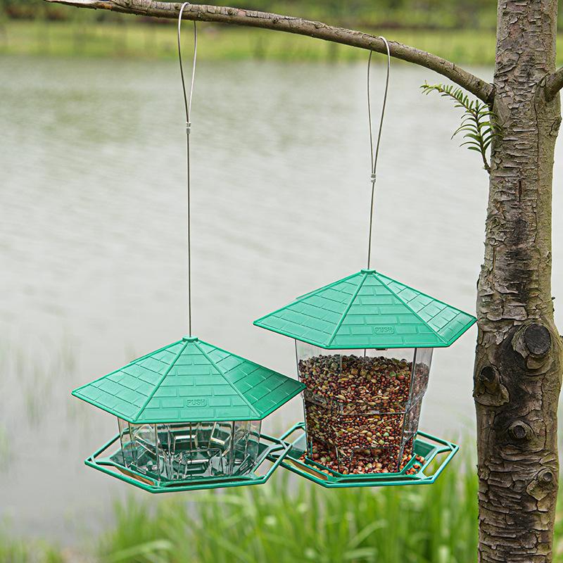 Large Outdoor Foldable Bird Feeder Cage with Multiple Feeding Spots Multi-functional Outdoor Bird Feed
