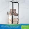 Towel Rack Wall Mounted Towel Shelf for Bathroom Sturdy Iron Towel Holder Space Saving Large Capacity Storage Organizer