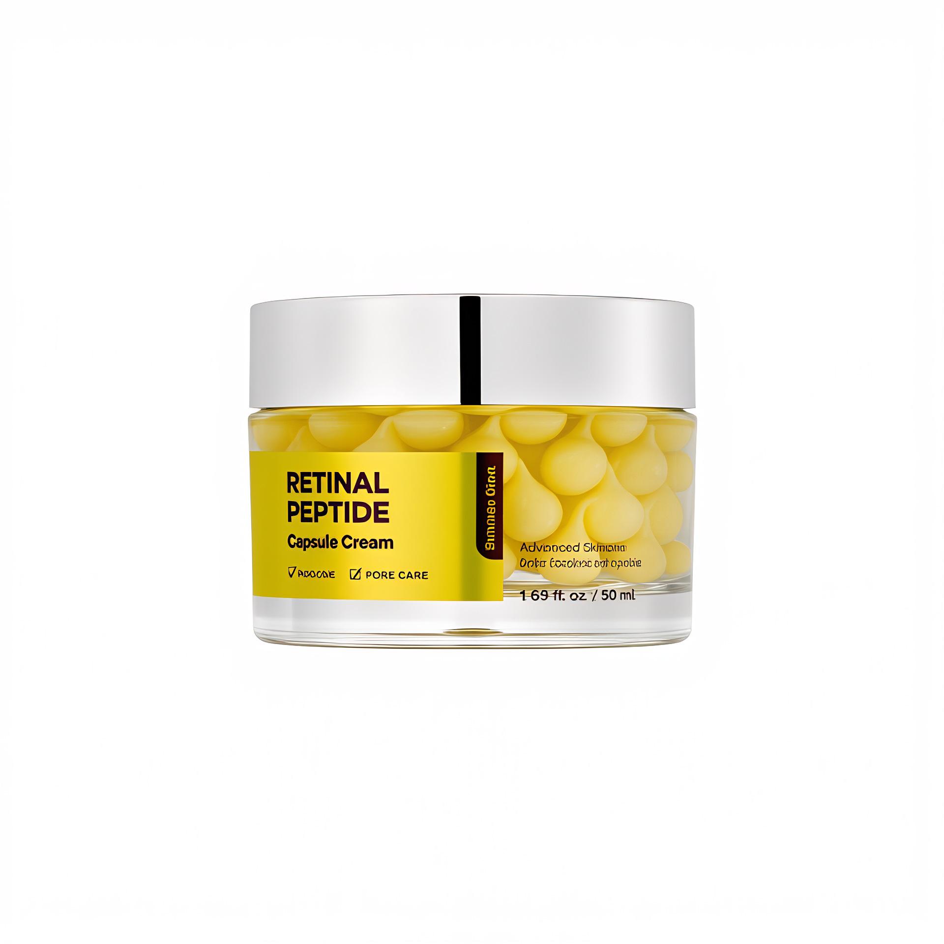 Retinal Glättende Gesichtscreme, Anti-Aging Straffende Feuchtigkeitscreme, Sanft für empfindliche Haut, Tages-Nacht Gesichtscreme, 50ml