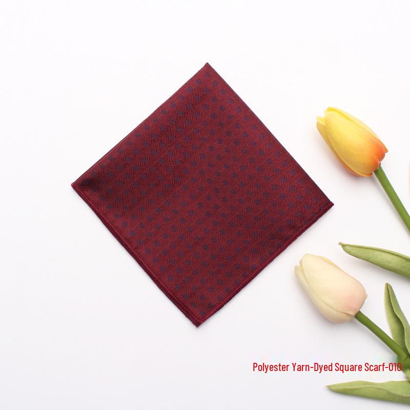 Fazzoletto da Uomo Leier Primavera/Estate: Foulard Quadrato in Jacquard di Poliestere e Seta Tessuto a Colori
