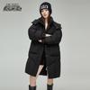 Xuezhongfei Women's Mid-Length Thick Duck Down Jacket X401414016F