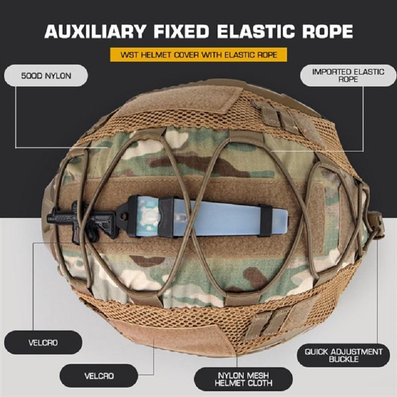 Sport Helmet Cover Hunting Shooting Airsoft Helmet Cover Mesh Paintball Helmet Cover for Ops-Core PJ/BJ/MH Fast Helmet Cover