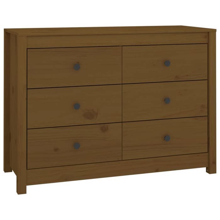 821767 vidaXL Sideboard Honey Brown 100x40x72 Cm Solid Pine Wood