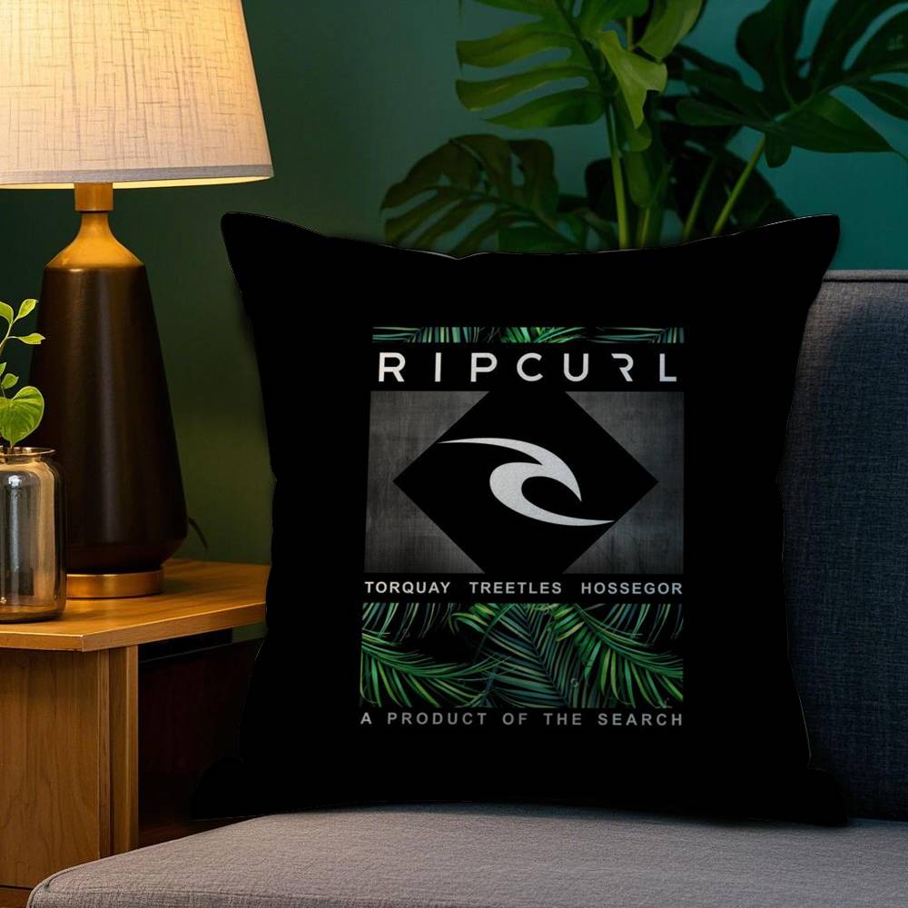 Surf Beach R-Rips Curls Pillow Case Plush Fabric Soft Double Sided Print Home Sofa High Quality Cushion Cover Throw