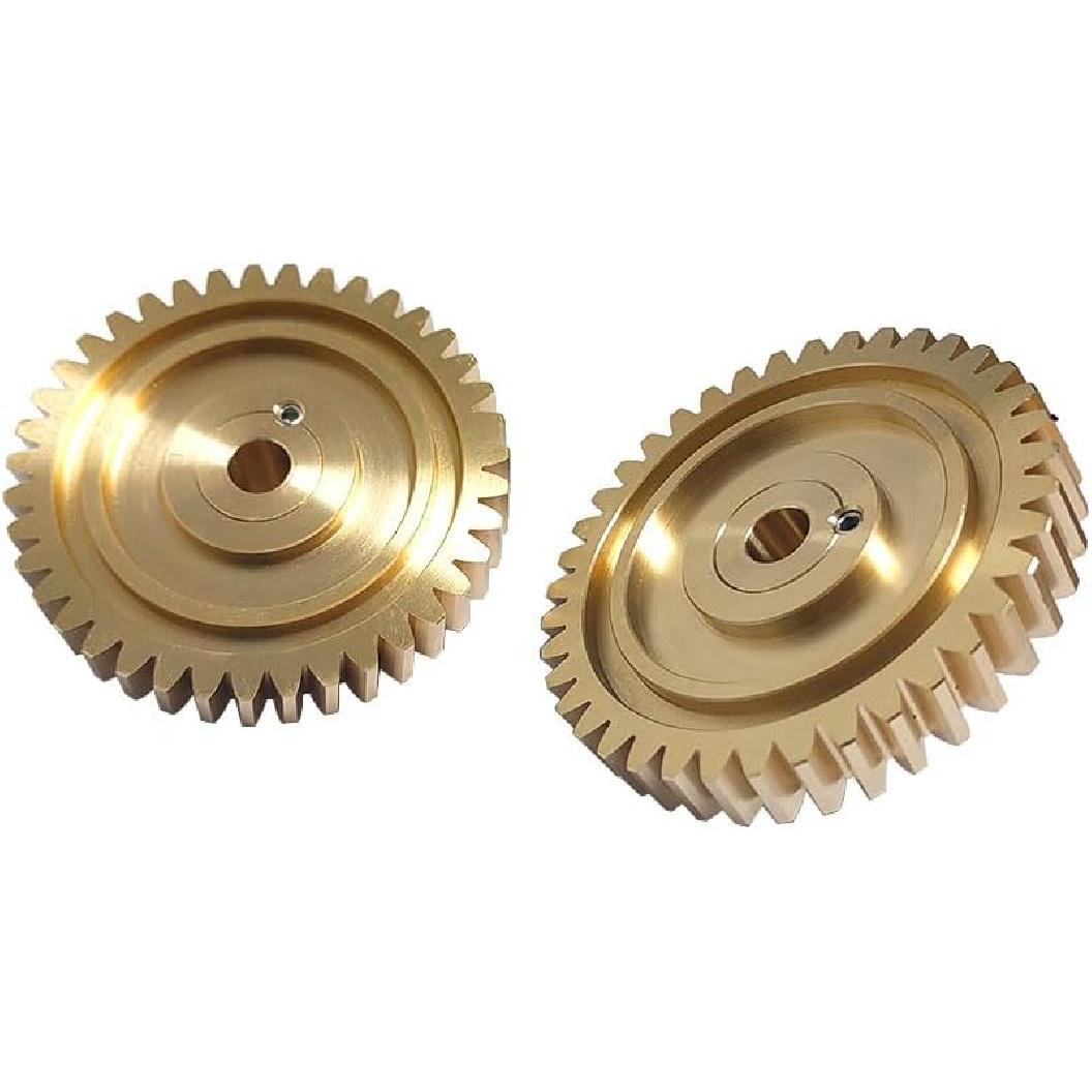 Solid Brass Pair of Convertible Top Transmission Gears, Compatible with Porsche Boxster 1997-2012 Left Right 98756118000