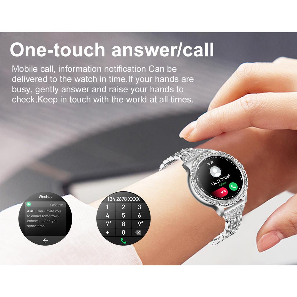 Luxury Women S Smartwatch BT Calling, Health Monitoring, Sleep Tracking, 20+ Sports Modes, Waterproof Fitness Tracker