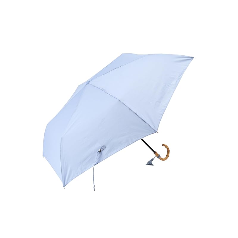 

[ afternoon tea living ] AfternoonTea LIVING folding umbrella HT75 Bamboo handle folding umbrella with tassel umbrella saxophone blue