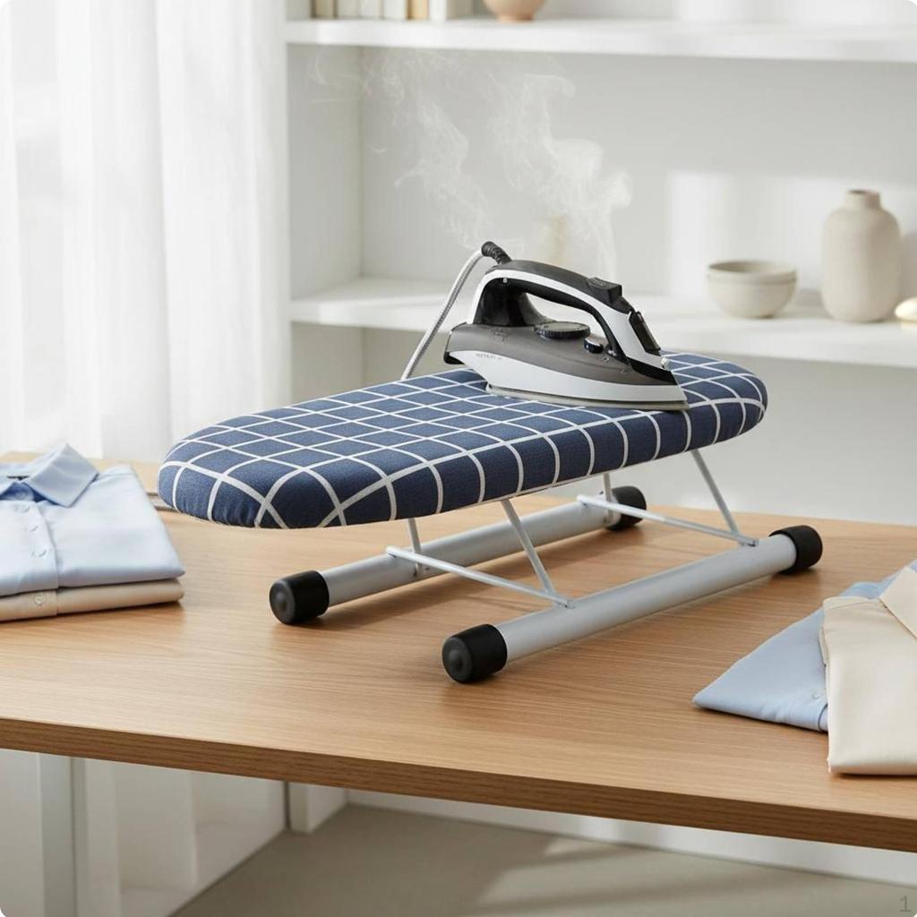 Sleeve Ironing Board Foldable Tabletop Space Saving Laundry Accessory for Students,