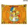 Simpsons Family Wall Tapestry Aesthetic Wall Hanging Printed Fabric Blanket Decorative Tapestries for Bedroom Living Room Home Decor