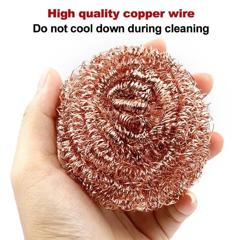 Bola de limpeza de fio de cobre Pontas de ferro Absorção de resíduos de solda Limpador de ponta de ferro Dessoldagem Bola de fio de aço