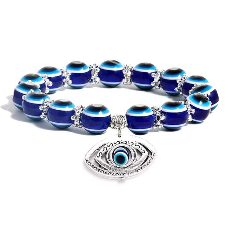

Retro Blue Eyes Devil s Eye Bracelet Bracelet Beads Fatima s Hand Friendship Bracelet