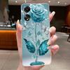 Case For OPPO A78 4G 5G A98 F23 A1X Flower Butterfly Phone Cases For Oppo A98 Soft Silicone Capa Transparent TPU Jelly Cover