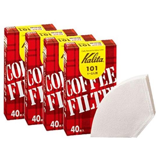 

Kalita Coffee Filter 101 Фильтровальная бумага белая, 40 шт., набор из 4 шт.
