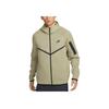 Nike Sportovní bunda s kapucí Tech Fleece Windrunner na zip Olivová HV0950-277