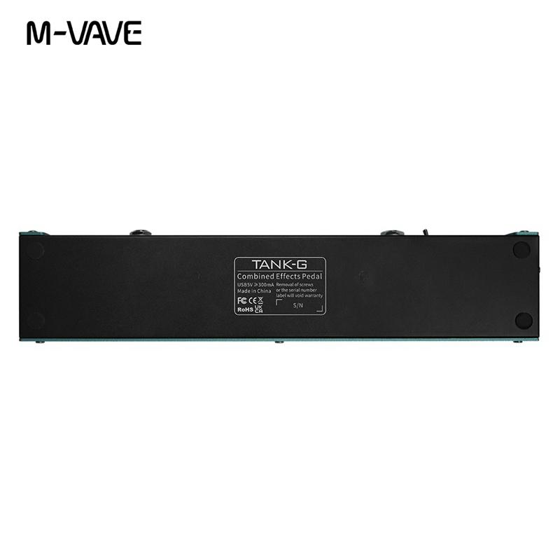M-VAVE Tank-G Gitarren-Multieffekte-Pedal | 36 Presets & 20h Akkulaufzeit | Pro Studio/Live/Bühnen FX Hub