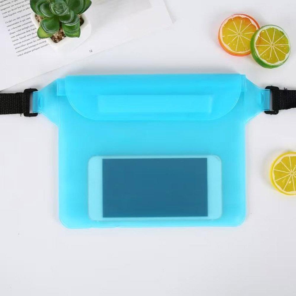 Transparent Waterproof Phone Bag Folding Swimming Storage Bag Waist Waterproof Bag  Outdoor Sports